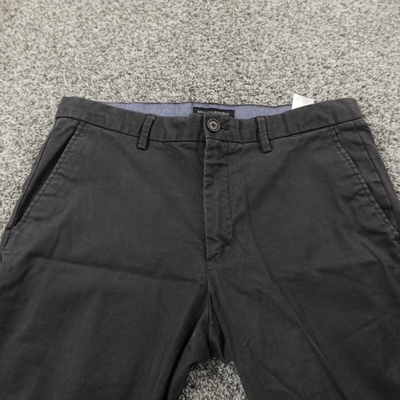 Banana Republic Pants Mens 32X34 Gray Mason Chino Trouser Straight Stretch Flex - Picture 6 of 13